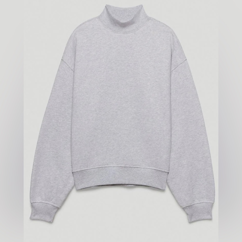 Aritzia Gray Turtleneck Sweater